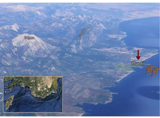 Fig. 2. Phaselis Kentinin MÖ 691 Yılındaki Kolanizasyonu.