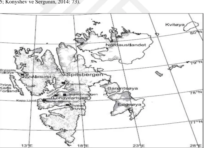 Şekil 1.1 Spitsbergen Takımadaları 