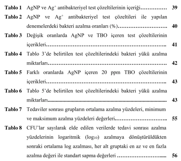 TABLO LİSTESİ 