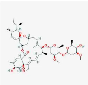 Şekil 2.4. Abamectin’in kimyasal yapısı (Anoymous 2016ı).