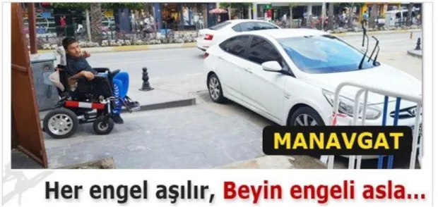 Şekil 1.9. Basında Antalya-Manavgat Kentiçi Düzensiz Park Problemi (http://www. 