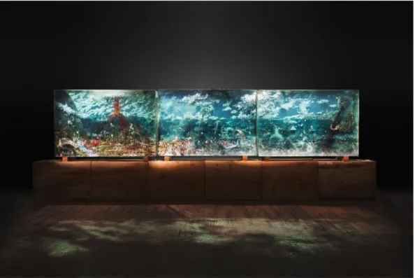 Figure 9. Dustin Yellin, The Triptych, 2012