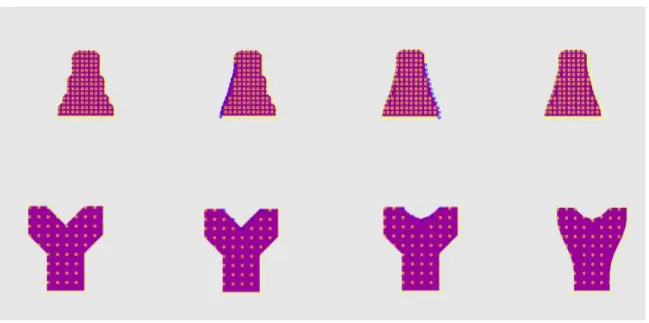 Figure 3.4: Smoothing the boundary of 2D garment panels