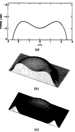 Fig.  18.  Ideal  red  blood  cells.  (a)  Phase profde from  Evans and  Fung  [46]  (hemoglobin absorption equal to water)