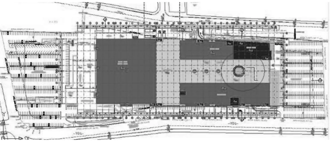 Figure 3.4. The site plan of CEPA Shopping Center and Bauhaus Store. 