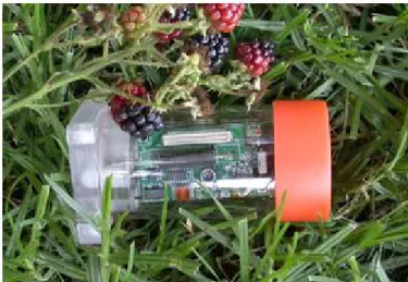 Figure 2.4: Deployed sensor node with acrylic enclosure