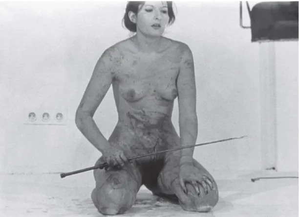 Figure 5. Marina Abramović. Lips of Thomas.1975 