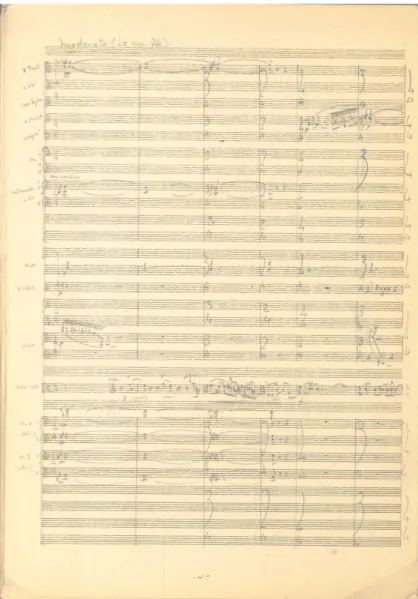 Figure	
  3.7.	
  First	
  Page	
  of	
  Orchestral	
  Draft 	
  