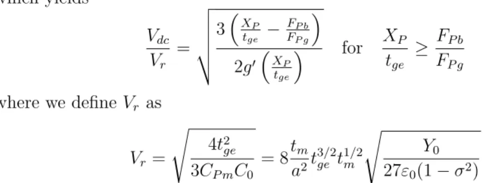 Figure 3.2: Generic large signal equivalent circuit model with parameters given in Table 3.1.