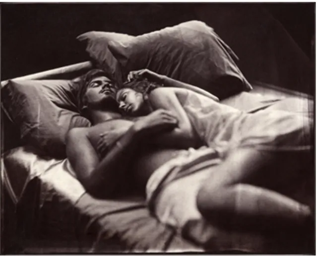 Figure 8 - France Scully Ostermann,  The Embrace , 2002 - Gold toned Albumen from Collodion negative  (Ostermann, 2002) 