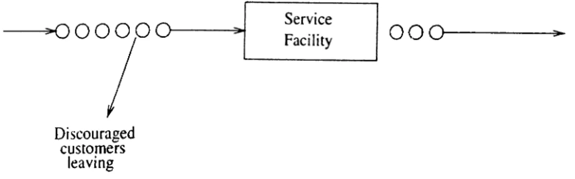 Figure  1.1:  Schematic diagram  of a queueing  process