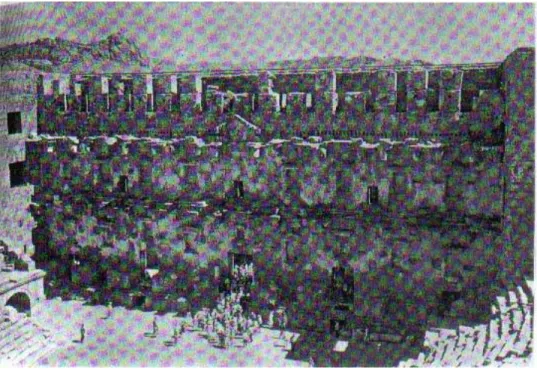 Fig. 15. The scaenae frons of the theatre at Aspendos. 2 nd  century AD. 