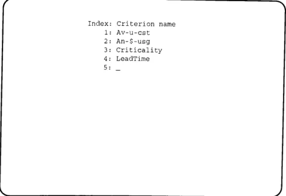 Fig. A.3.  AHP first reads the criteria names.