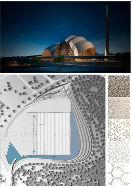Figure 7. Second-prize winning project for Çaml ıca mosque designed by Süleyman Akkas¸ and Nihal S¸enkaya Akkas¸