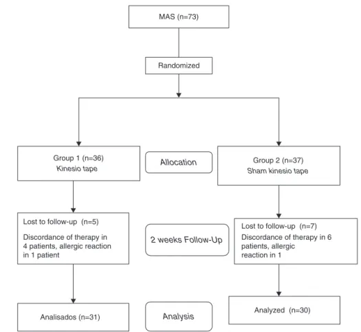 Fig. 3 – Flow diagram showing of patients through the clinical study.