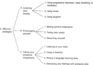 Figure 2.3.5.2.3. Grouping of social strategies by Oxford (1990:21) 