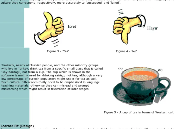Figure 5 - A cup of tea in terms of Western culture