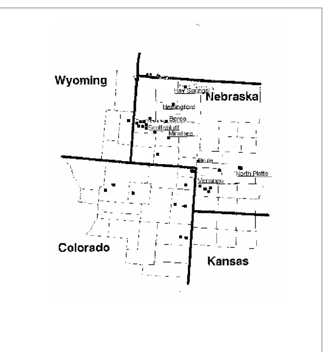 Figure 1. Map of on-farm field trial sites. 