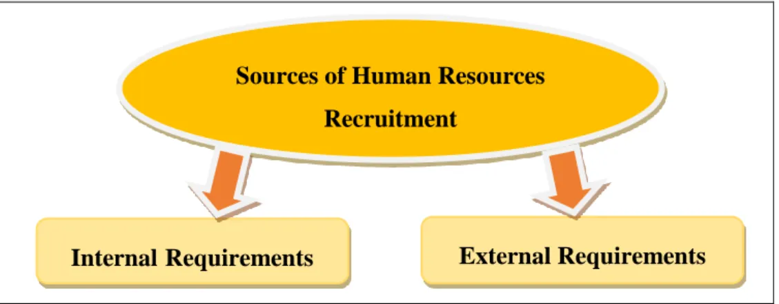 Figure 1.2: Sources of Human Resources Recruitment  1.5.1. Internal Requirement 