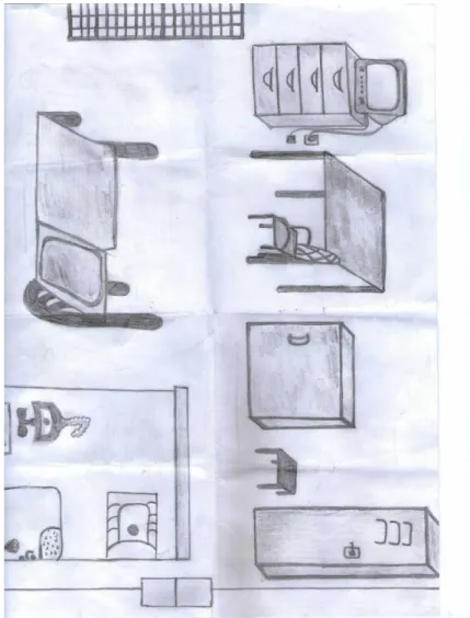 Figure 2. “The Cell”:  Drawing of an aggravated life prisoner. (CISST 2017) 