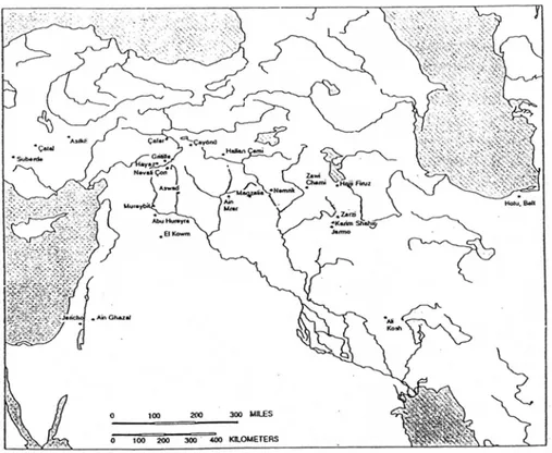 Figure 2  Selected Epipaleolithic and Neolithic sites.   