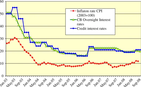 Figure 1. Consumer in ﬂation and interest rates.