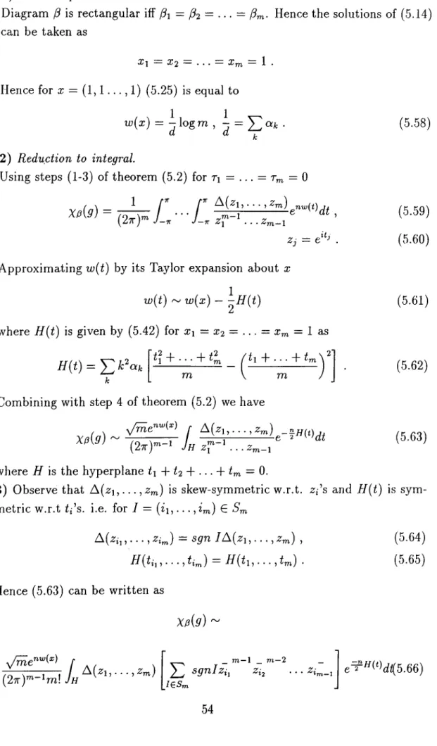 Diagram  ¡3   is  rectangular  iff  =   ^2   =   ·  ·  ·  =   /3m·   Hence  the  solutions  of  (5.14)  can  be  taken  as