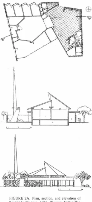 FIGURE  2A.  Plan,  section,  and  elevation  of  Kinaliada  Mosque,  1956.  (Source:  Eytipgiller, 