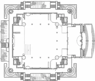 FIGURE  10.  Ground  floor  plan  of AHA  Mosque. 