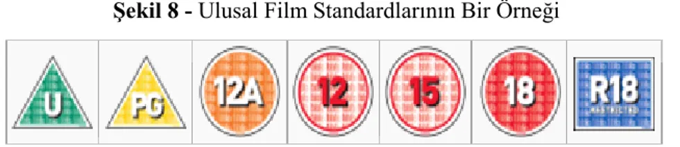 Şekil 8 - Ulusal Film Standardlarının Bir Örneği 