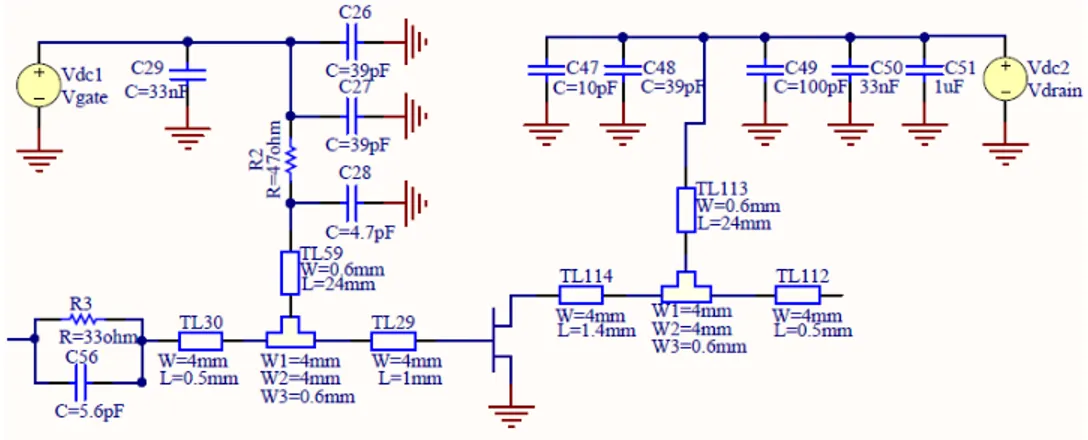 Figure 3.8: Combined biasing and stabilization circuit