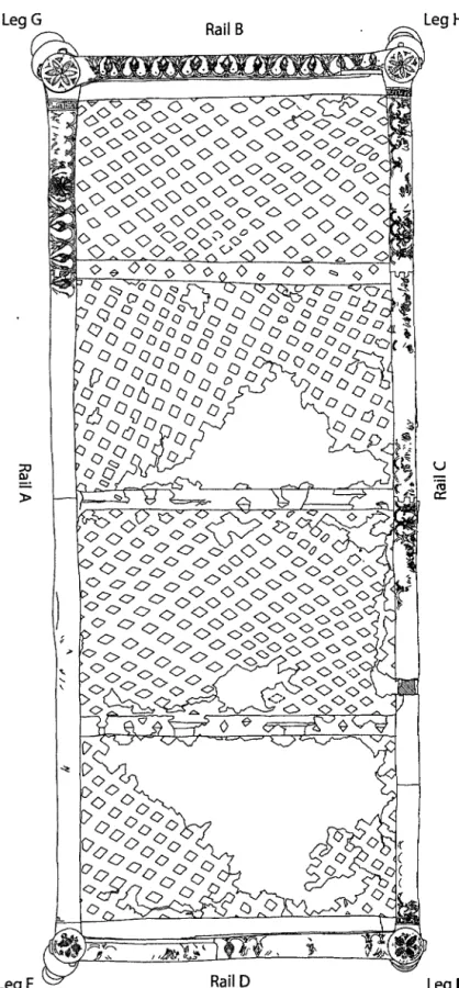 Fig.  l  Getty bronze kline, drawing of whole 