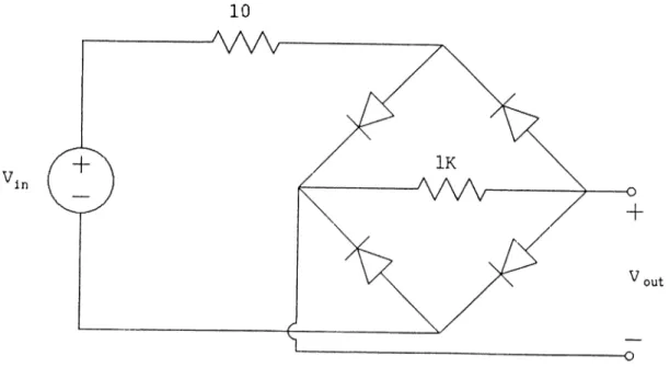 Figure  5.8:  The  circuit  of the  full-wave  rectifier.