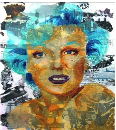 Figure 10. Katerina Vuletich's "Bombsell" or "my god" work to show Monroe image in Cold War era 