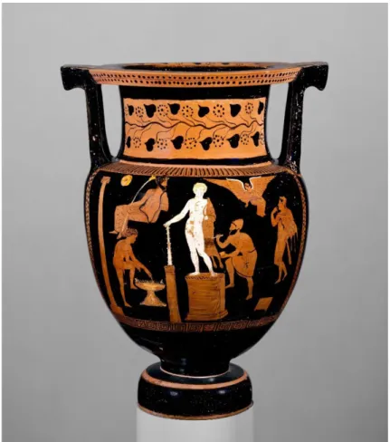 Figure 3: Apulian column-krater attributed to the Boston Group (360-350 BC), Metropolitan  Museum of Art                                           