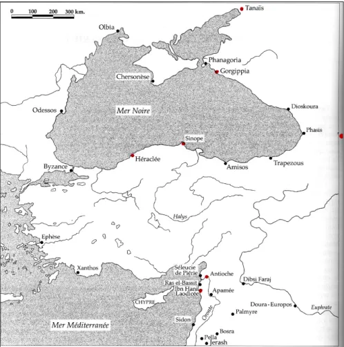 Figure 1.1: Map showing the location of Sinop. 