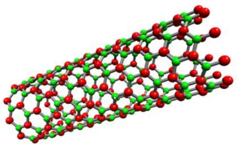 Figure 5. Single walled BNNTs 