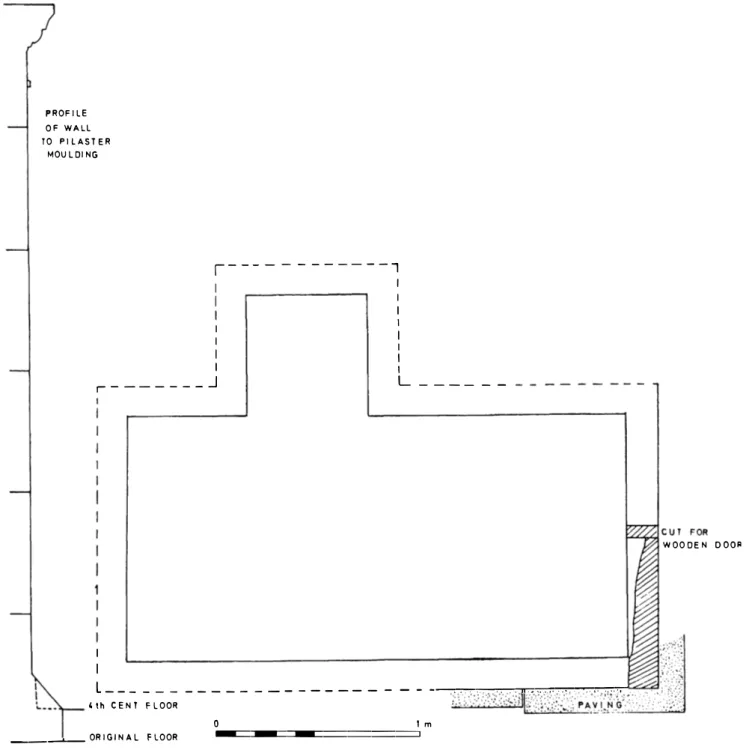 Fig. 58.  Central basilica church.  Details of the pier and arch base at the right of the central door