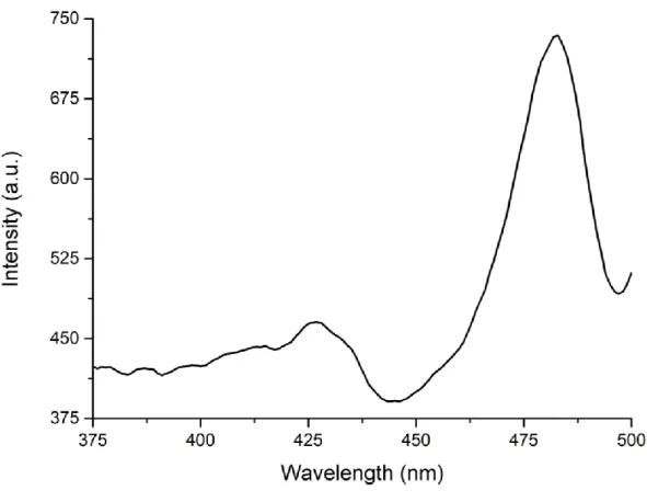 Figure 3.3: PLE spectrum of 4 ML CdSe nanoplatelets. 