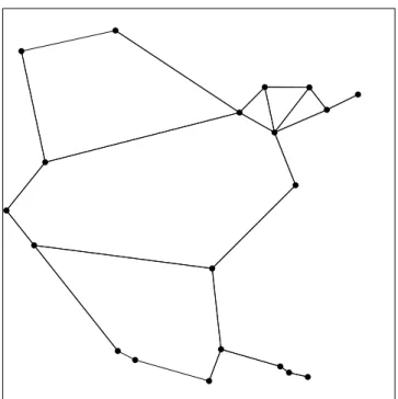 Figure 2.5: Gabriel’s graph of the point set used in Figure 2.3.