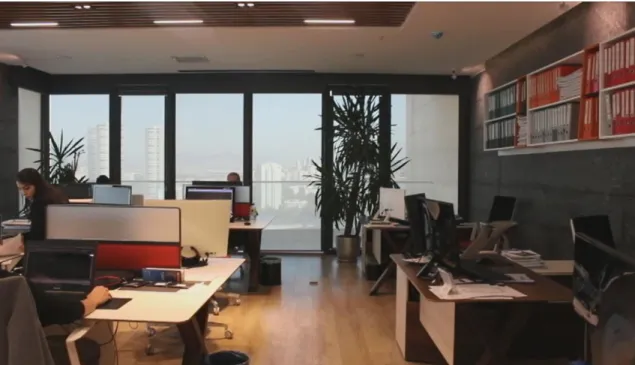 Figure 12: A view from the binaurally recorded video for VE_Rec 
