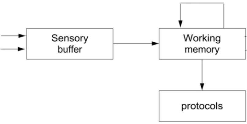 Figure 7: Short term memory model    Adapted from (van Someren et al., 1994) 