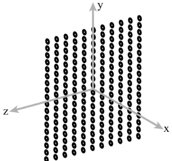 Fig. 1: A metamaterial structure consisting of 18×11 SRRs.