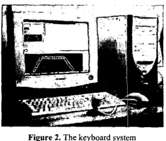 Figure  1.  Up side down U shaped keyboard  The word “first” is entered in this example