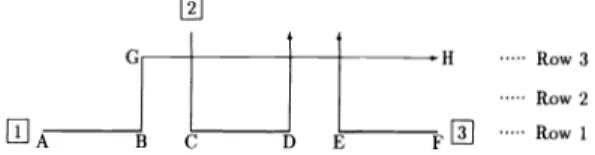 Fig. 4 An orthogonal intersection. Arrows represent direction of light.