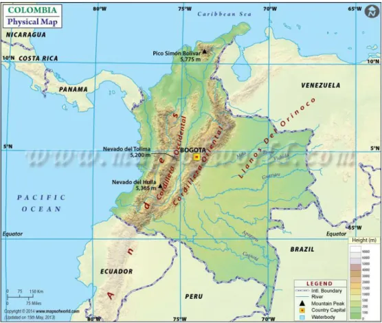 Figure 1. Map of Colombia 