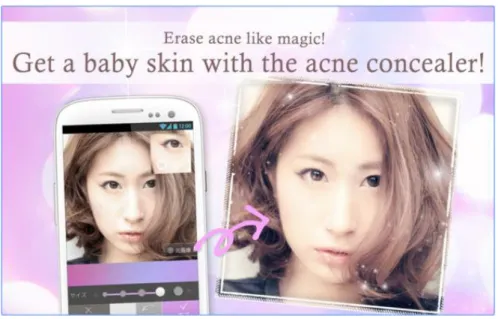 Figure 6: Transition made possible by magic in Selfie Camera -Facial  Beauty- 