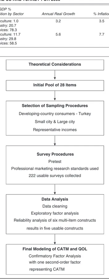 FIGURE 1 FLOW CHART OF THE SCALE DEVELOPMENT AND MODELING PROCEDURES