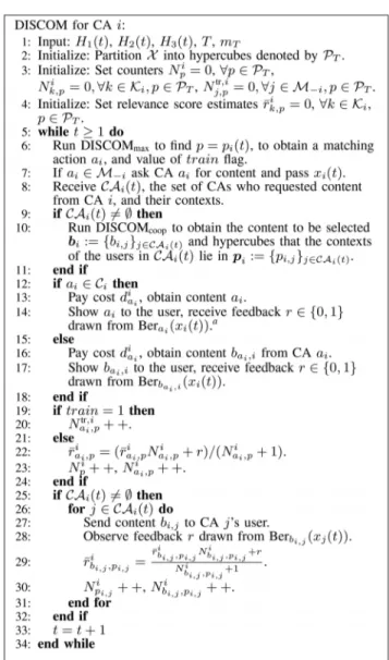 Fig. 4. Pseudocode for DISCOM algorithm.