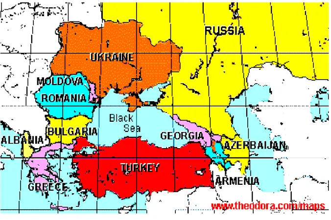 Figure 1: Map of the Black Sea region 46